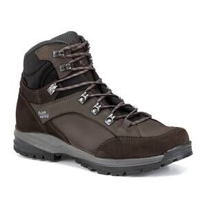 NEW HANWAG men's banks sf extra gtx hiking boots in asphalt/light brown